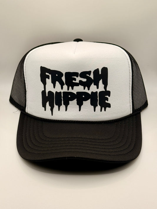 Hippie Trucker Black and White